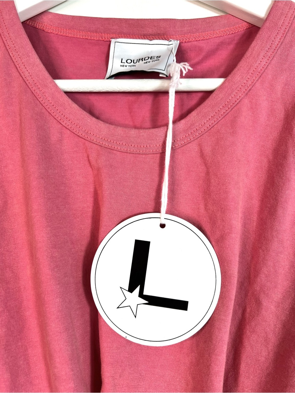 RARE NWT Lourdes New York Gathered Pink Crop Top Size Small - Picture 6 of 10